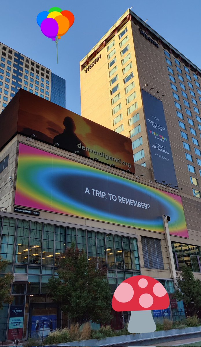YellowRandolf's tweet photo. Advertisement for the @MeowWolf Meow Wolf immersive art experience in Denver... Maybe worth mentioning that psychedelic mushrooms are decriminalized in this city? #MeowWolf #aTripToRemember https://t.co/aQkLkVEFz2