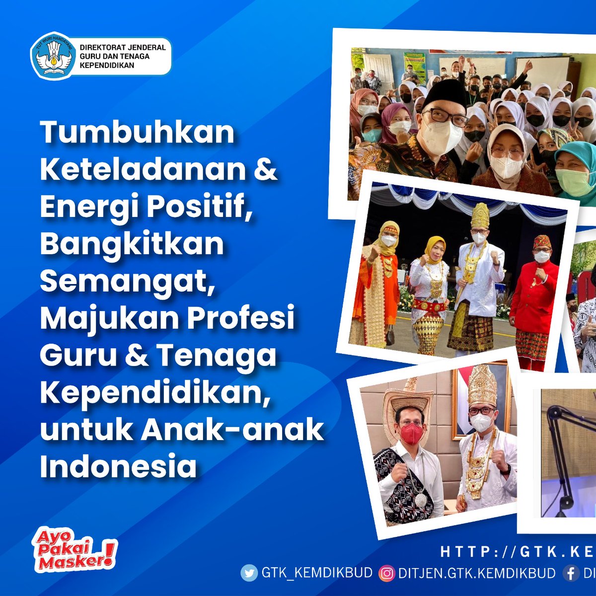 ditjen_gtkpg's tweet photo. Takarir GTK – Iwan Syahril

Selamat ulang tahun ke-45 @dirjen.gtk Iwan Syahril. 

Semoga selalu dilimpahkan kekuatan dan kesehatan dalam menjalankan tugas mulia membangun pendidikan Indonesia.

#MerdekaBelajar #DirjenGTK #IwanSyahril #Guru #KepalaSekolah #TenagaKependidikan https://t.co/atyv6P0ZRM