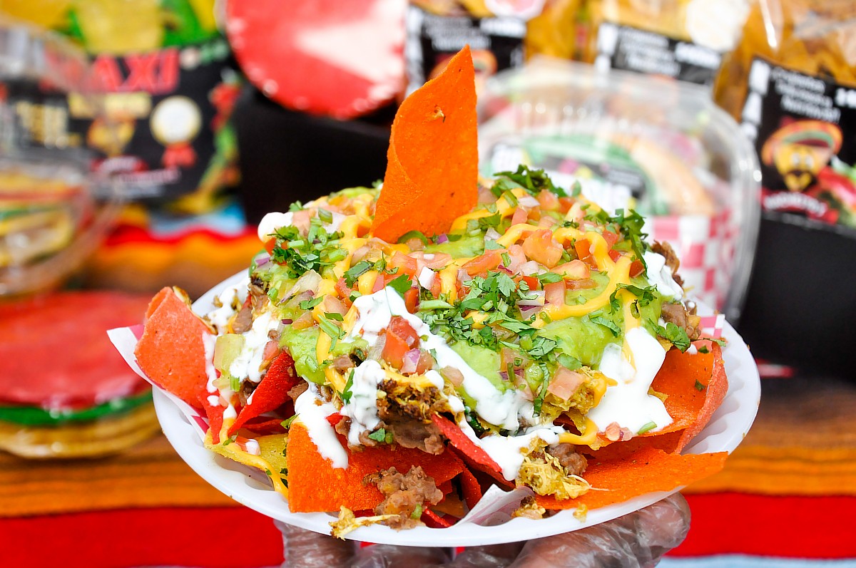Nachos con carne y pico e gallo