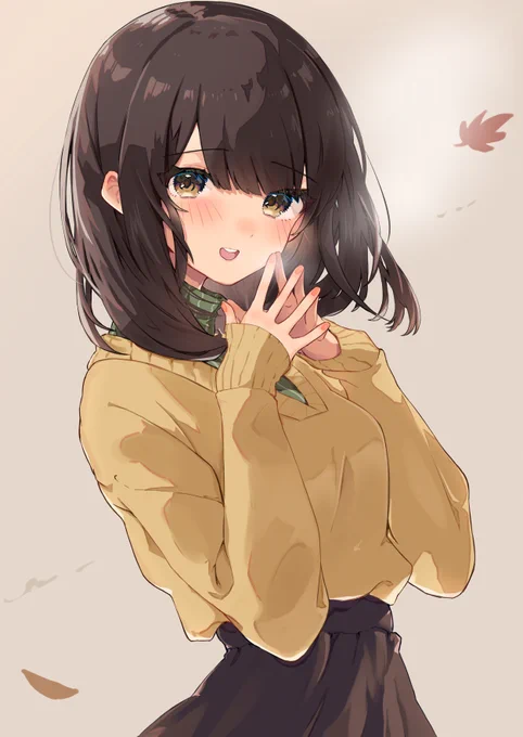 「寒くなってきましたね。」 