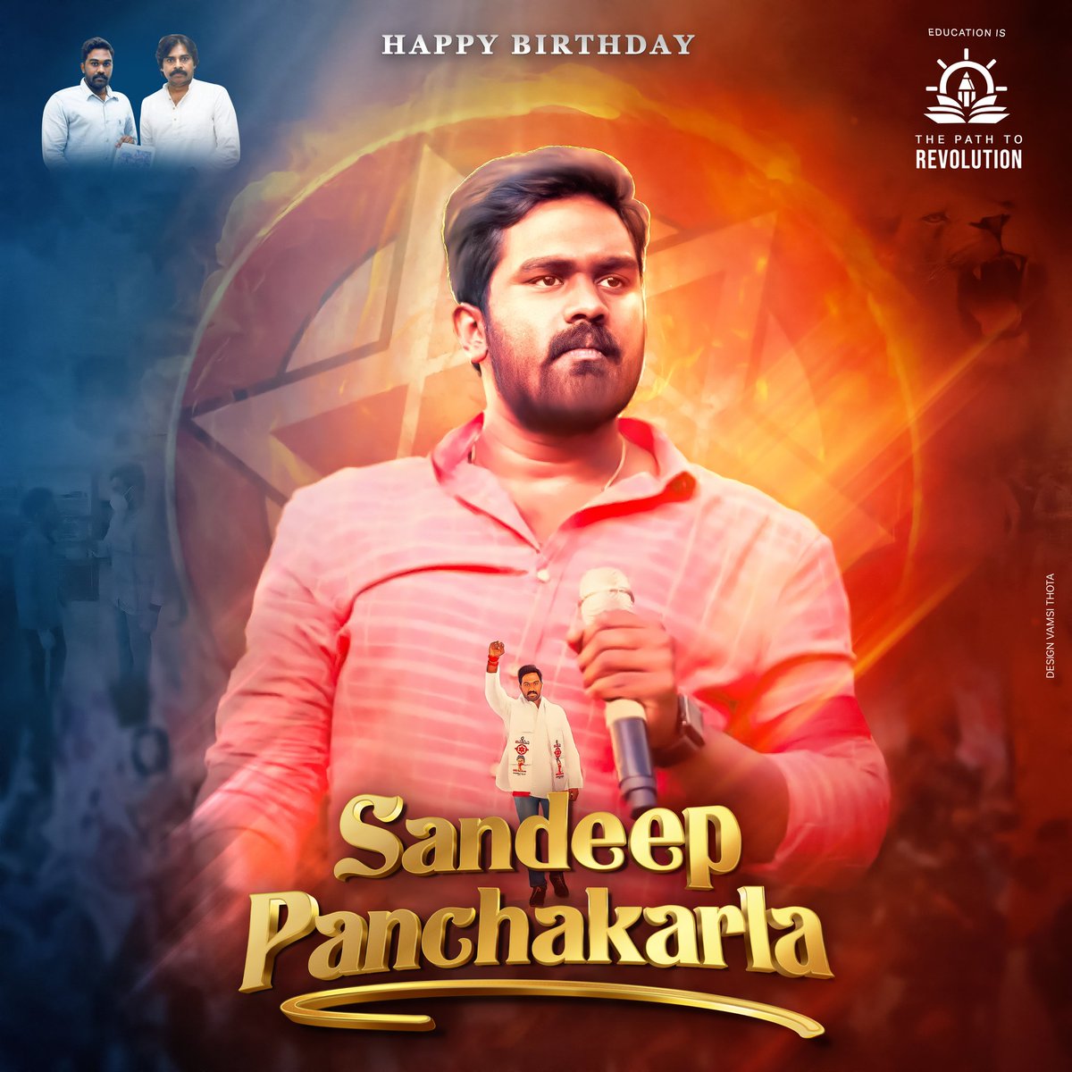 AKHILJANASAINIK's tweet photo. Birthday wishes to our very own leader 💥✊ @DrSandeepJSP anna
He is the one who always carries #janasenaparty & #pawankalyan ideology very strongly ❤️
More power to u keep inspiring us ✊
#Sandeeppanchakarla
#HBDLeaderSandeepJSP
#JSPForNewAgePolitics
#JSPForCommonMan https://t.co/SY0jcoIw83