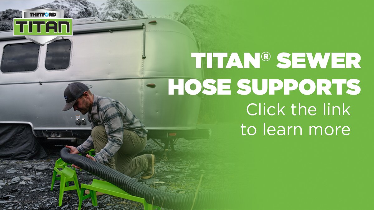 The Titan® Sewer Hose Support is Titan TOUGH!  💪  #thetford #rvcamping #rvsupplies
bit.ly/3Ecdpwv