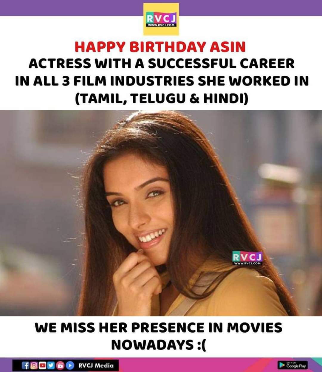 Happy Birthday Asin Thottumkal.       