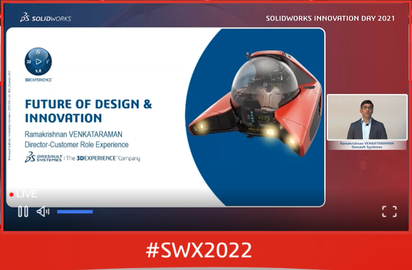 satish_naini's tweet photo. SOLIDWORKS Innovation Day 2021 begin..

#Idspl #SWX2022 #SOLIDWORKS #VirtualEvent #SOLIDWORKS2022 #3DEXPERIENCEWorks #CloudCompanion #3DSIndia #InnovationDay https://t.co/3O20UljM6Z