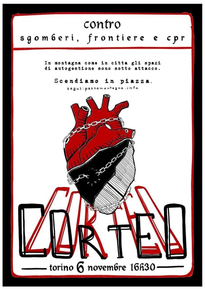 mimmoef's tweet photo. #Torino
Scendiamo in piazza
Contro Sgomberi
Frontiere e CPR
Corteo!
#Sabato 6 #Novembre 2021
H 16:30
https://t.co/JJRGqVeGct https://t.co/BGqCb1wp1e https://t.co/3ZO6i9SJbM
#nofrontiere #noborders #nocpr #cprlager #bastafrontiere #bastalager #nosgomberi #bastasgomberi #corteo https://t.co/EuqQKlvpai