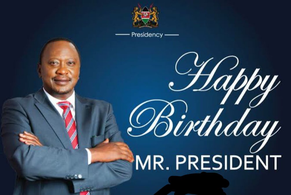  Happy birthday president Uhuru Kenyatta.
At 60, you are still young 