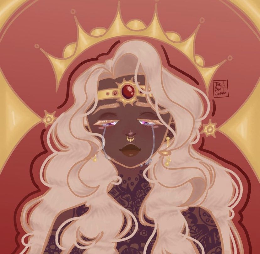 TheSunCharioto5's tweet photo. redraw of an old oc from 2018 - “Sun Goddess” https://t.co/mXl8Eqhl1I