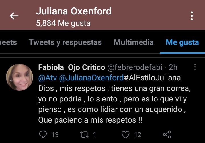 fiorella_16x's tweet photo. A Juliana Oxenford le gustan los comentarios donde se tilde de "auquénido" a un peruano. Y así dice amar el país, su gente y estar en contra del racismo. @julianaoxenford  discriminadora, racista y clasista! https://t.co/HNyuxh6rHj