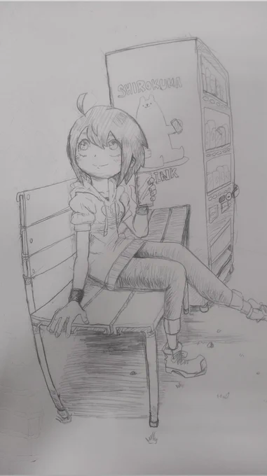 新しい描き方を模索している
#創作 