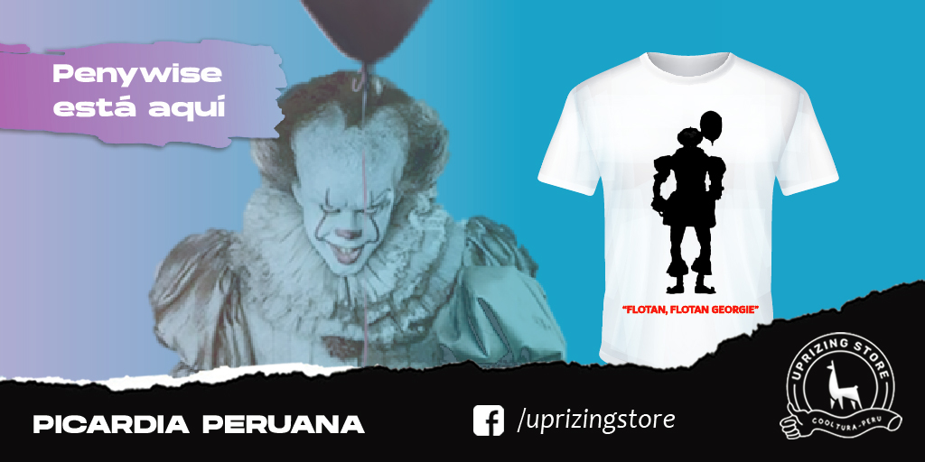 UprizingStore's tweet image. ¿Sale su maratón de IT este Halloween? ¿Qué dicen?🎈🎃
“Nadie puede vivir una vida natural sin tener pesadillas de vez en cuando.”
- Penywise
#halloween2021 #costume #penywise #tendencia #polos #uprizing
CD