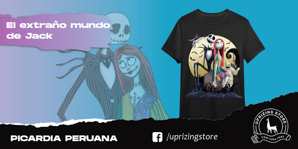 UprizingStore's tweet image. ¿Quién pasará Halloween en pareja? No olviden este clásico para verlo juntos. 😍🎃🍿
El extraño mundo de Jack unisex para ti y tu pareja 👩‍❤️‍👨
#uprizing #parejas #halloween #polosenpareja #Tendencias 
CD