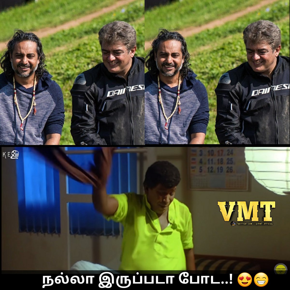 VMT_Official's tweet photo. தினமும் காலையில ட்விட்டர் ஓபன் பண்ணதும் ஒரு New Latest Picture..

யாரு ரிலீஸ் பன்றாங்கன்னே தெரியல.. பட் அது யார இருந்தாலும்.. 👇👇👇

#Valimai | #AjithKumar ❤ https://t.co/5mvdwnhh5A