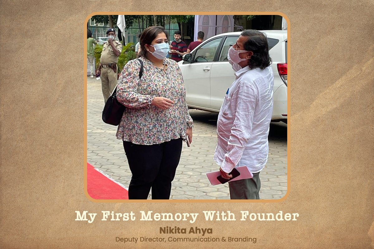 achyuta_samanta's tweet photo. Post 50 || #MyFirstMemoryWithFounder ||
Quoting ~ @NikitaAhya, Deputy Director, Communication & Branding
Read: https://t.co/LYnlSdlzOD https://t.co/tNVnfDqHzx