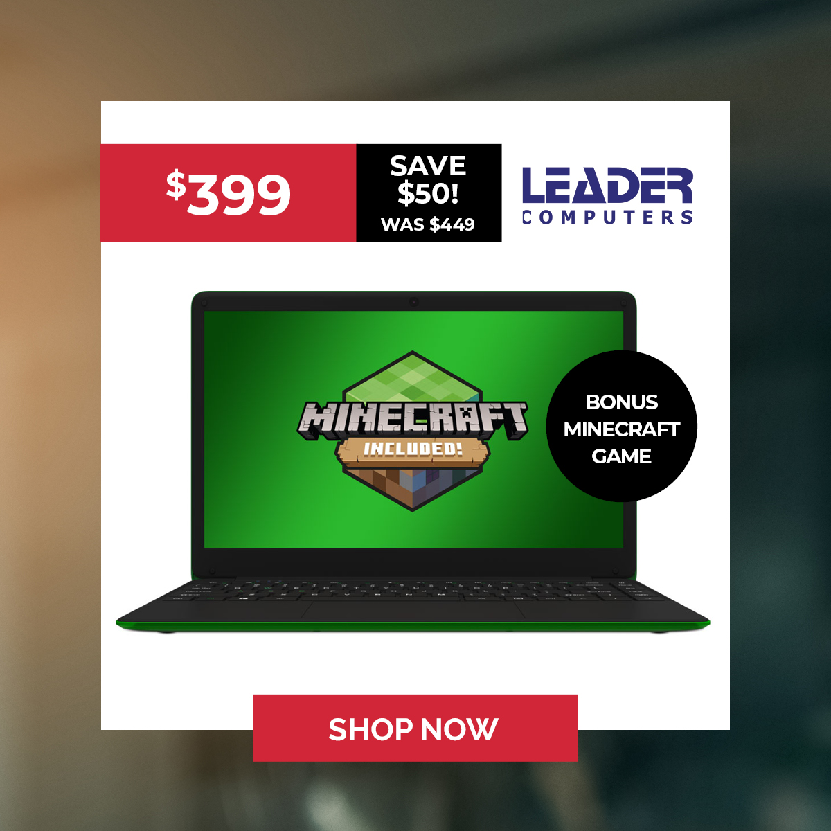 LECAUSTRALIA's tweet photo. Explore terrifying dungeons & build the grandest castle in this SE Minecraft notebook. Save $50 when you purchase from LEC store before 31-10-21.
Find your closest LEC store๐
https://t.co/4Nc9FotQ6T
#securitysolutions #leadercomputers #leadingedgecomputers #leadingedgeretail https://t.co/Q2PvSqMSYW