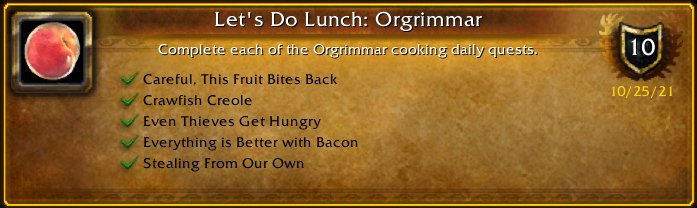 dragongrl77's tweet photo. I just earned the [Let's Do Lunch: Orgrimmar] Achievement! #Warcraft https://t.co/yE4i4ro0Cg
