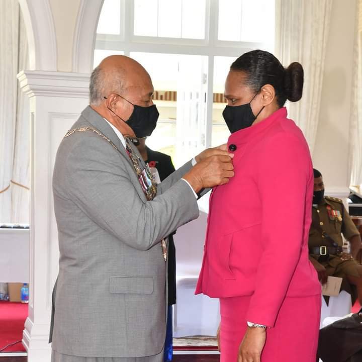 Netball Fiji is proud that Mrs. Wainikiti Bogidrau, Mrs. Vasiti Vocea and Ms. Unaisi Rokoura were bestowed the 50th Anniversary of Independence commemorative medal for service to netball and sport in Fiji. #netball #achieve