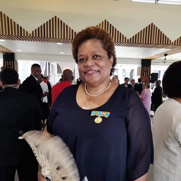 FijiNetball's tweet photo. Netball Fiji is proud that Mrs. Wainikiti Bogidrau, Mrs. Vasiti Vocea and Ms. Unaisi Rokoura were bestowed the 50th Anniversary of Independence commemorative medal for service to netball and sport in Fiji. #netball #achieve https://t.co/R1QleWbbYg