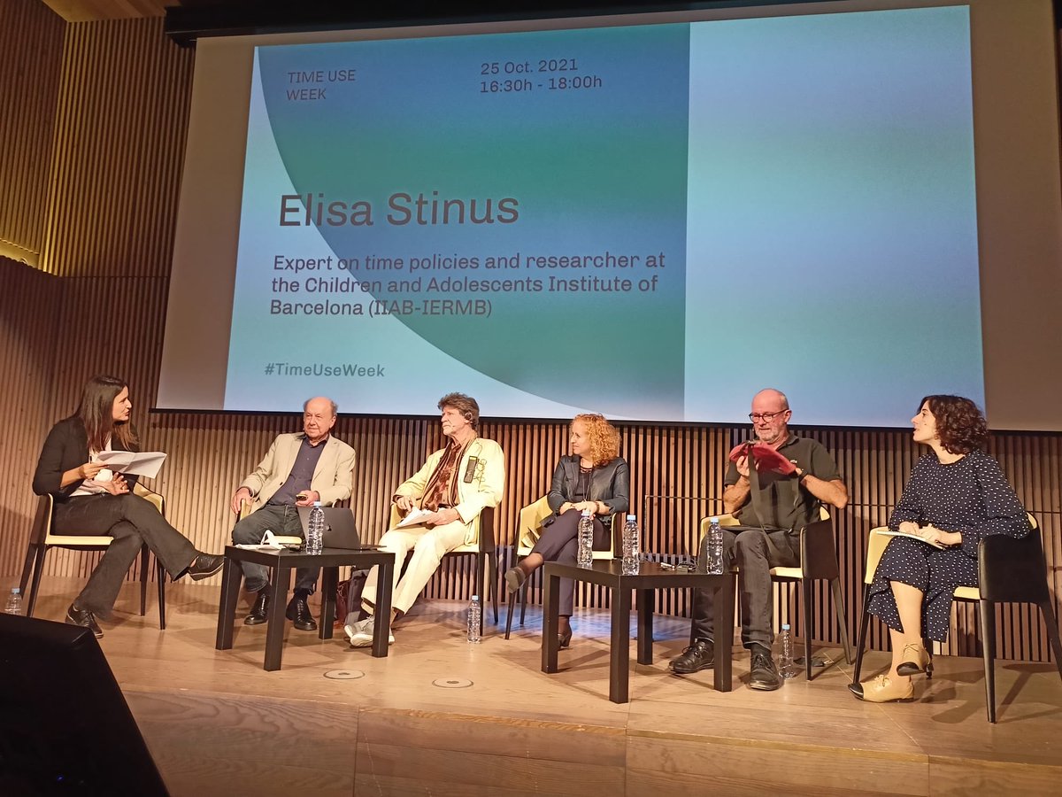 elisastinus's tweet photo. Moderant un debat #TimeUseWeek Connectar recerca, pol. públiques i societat #carecrisis #climatechange #4daysweek #mobility #timepoverty #complexemergencies #synchronization #irregularworkinghours #equality #socialinclusion @YvesBoulin @saraberbels @IATUR https://t.co/QDdwQhqqp3