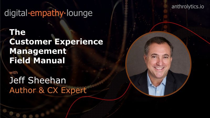 EPISODE 3 NOW AVAILABLE 

Tune in to hear Author and #CX expert Jeff Sheehan discuss his book 'The Customer Experience Management Field Manual'.

youtube.com/watch?v=CaPWRX…

#DigitalEmpathy #CX #DigitalEmpathyLounge #Podcast