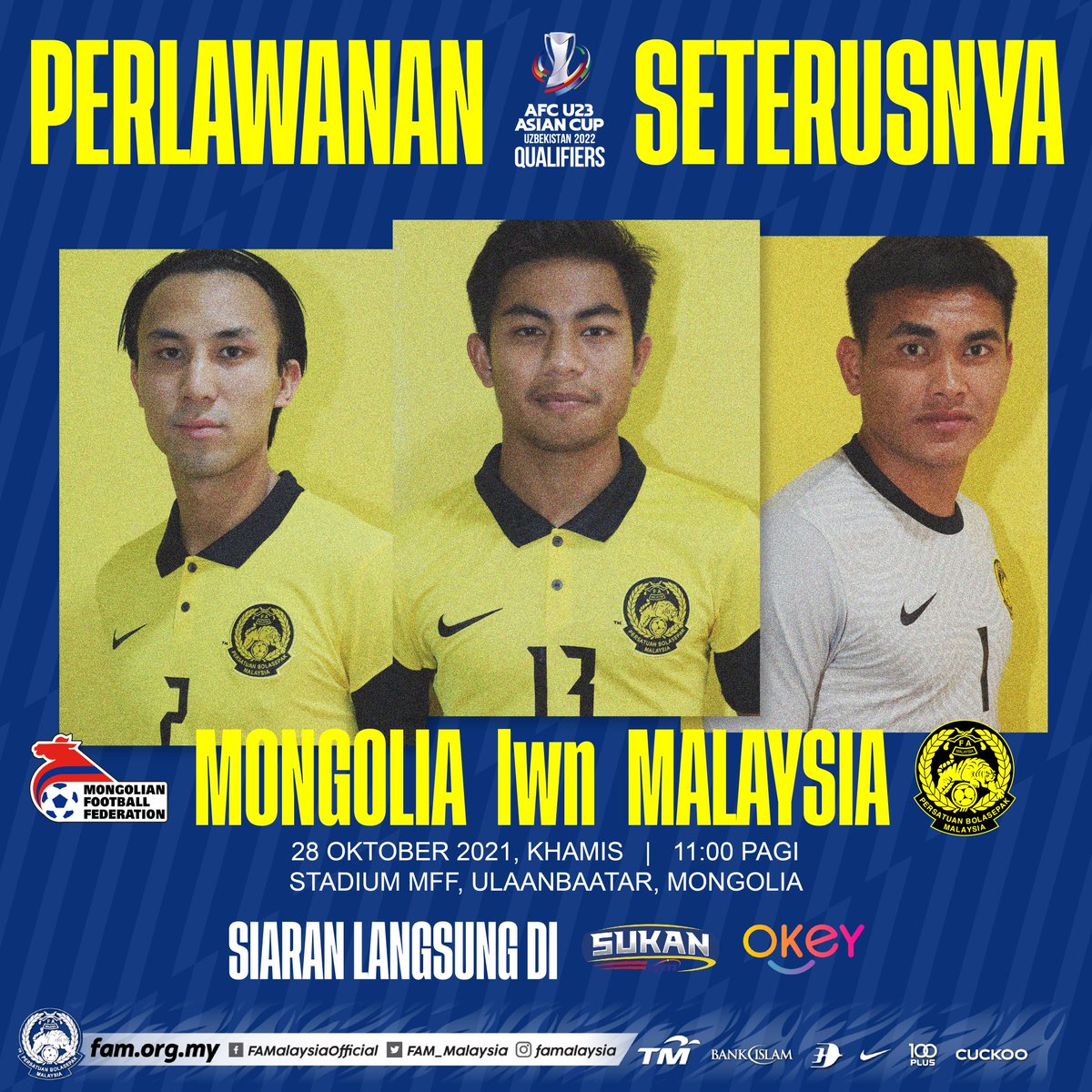 Mongolia u23 vs malaysia Lịch sử