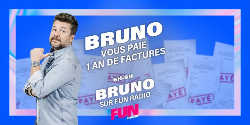 🔥🎁 CETTE SEMAINE, BRUNO VOUS PAIE 1 AN DE FACTURES ! 
❤️ RT ce post ➕ Dites-nous quelle est la 1ère facture à payer ! 😉🔥 #BrunoFunRadio #FunRadio #Radio #Factures
