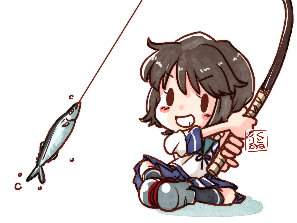 艦これ「【艦これ】
秋刀魚海域の漁期が終わったら戦場になるってどういうこと…!?(混乱 」|クトネシリカのイラスト
