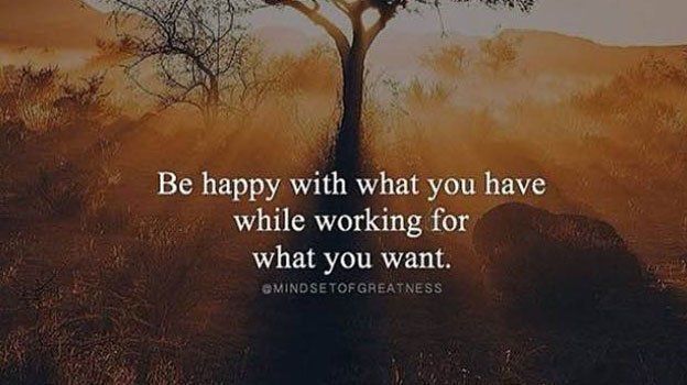 Be grateful for what you do have while always working toward what you want. buff.ly/2C4nRIW