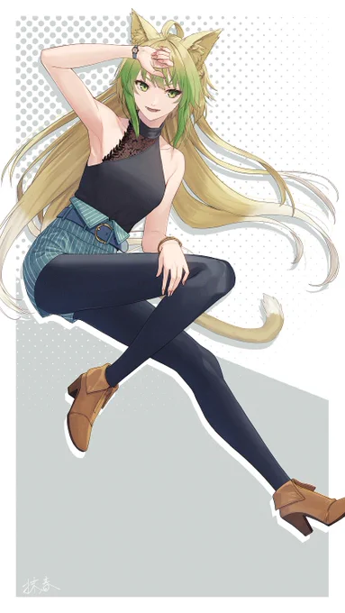 Skebの依頼で描いた私服アタランテさん
#FGO 