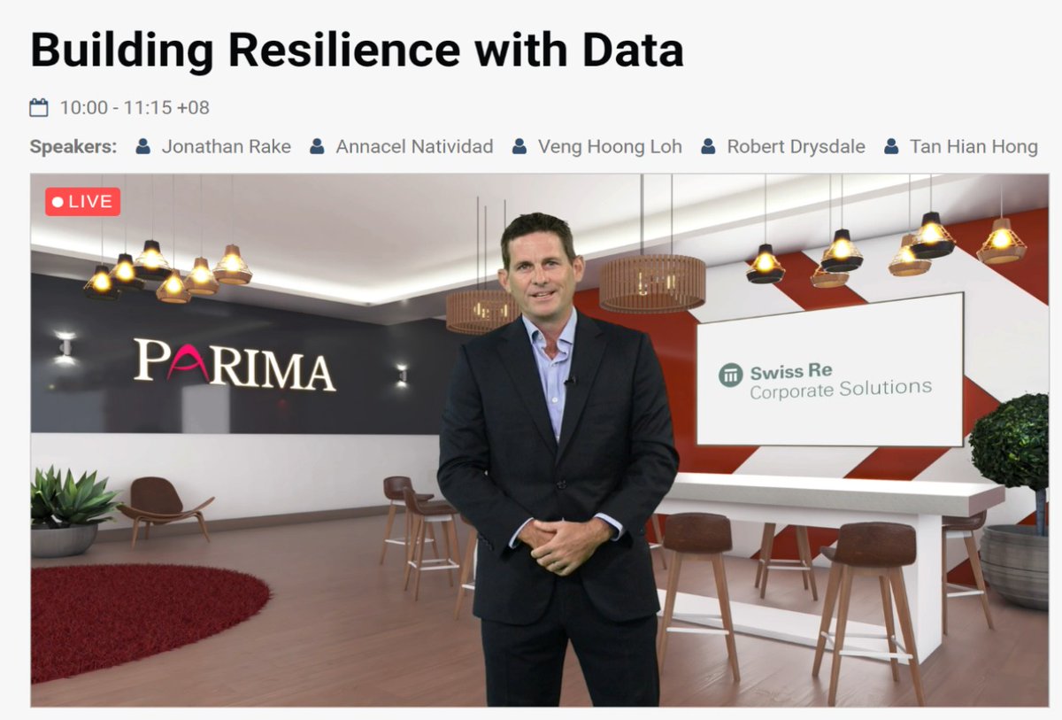 PARIMAorg's tweet photo. Day 2 of #resilienceweekv21! A clear data strategy and governance structure lays the foundation to #buildingresilience with #data.
Join us for the rest of the week's sessions! https://t.co/RAdITVchqn
#PARIMA2021 https://t.co/awYK265erP