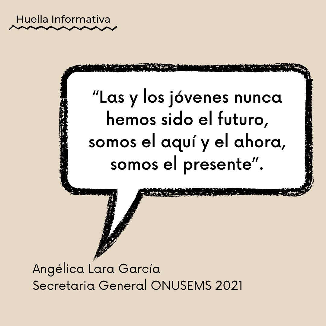 HuellaInforma1's tweet photo. La espera ha terminado. Ser un #MUNner es un reto y un privilegio, ¡el esfuerzo vale la pena! Aquí te dejamos unas frases de la Ceremonia para arrancar con todo en #ONUSEMS2021 1/2 https://t.co/YKmnxd1cPp