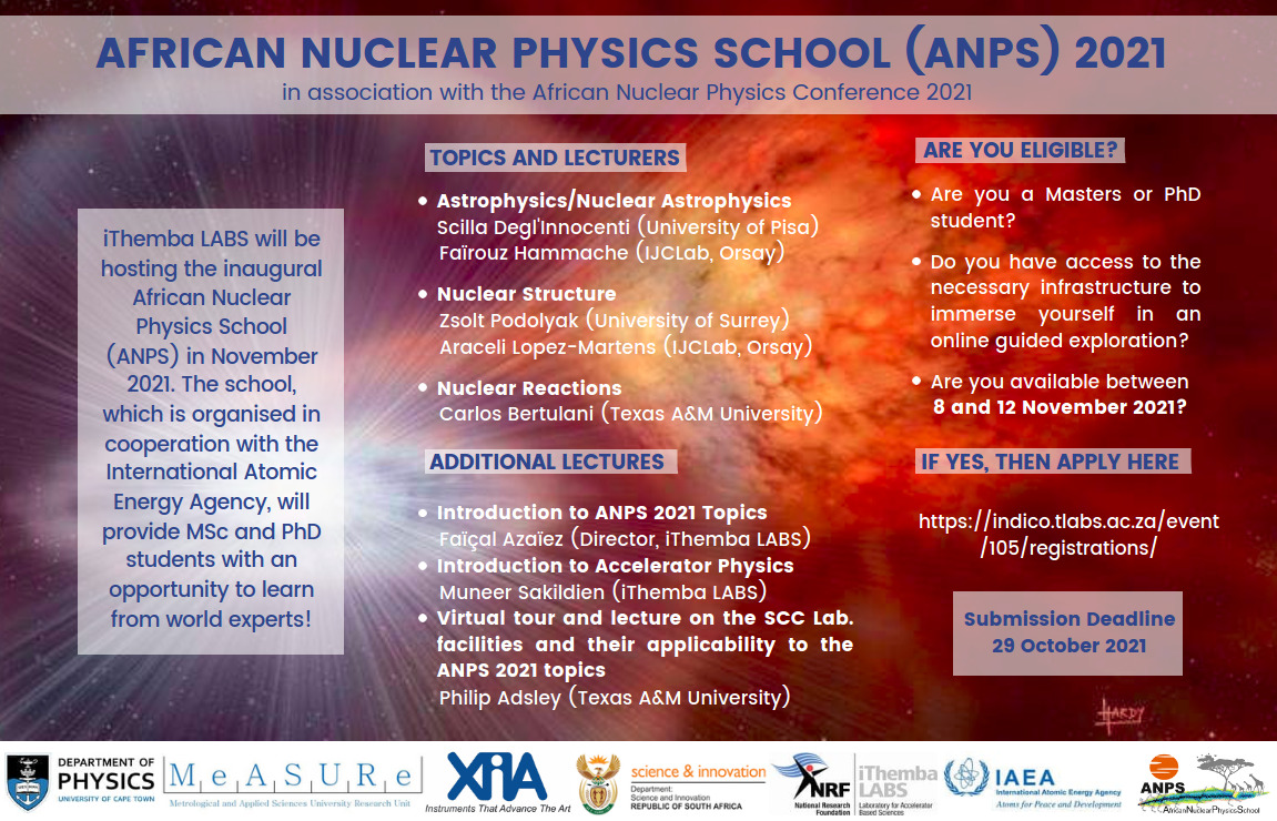 iThembaLABSCape's tweet photo. Will you be joining us at the ANPS2021? The speakers are ready and the scene is set for an amazing learning experience! Don't miss out!! @dsigovza @NRF_News @IAEANA https://t.co/fdpfnE0REb