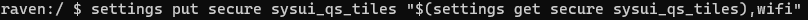 MishaalRahman's tweet photo. Oh wait, really? I didn't know that. That actually means the WiFi QS tile is still there in Android 12, which also means it's trivial to restore it.

Just run this ADB command:

settings put secure sysui_qs_tiles "$(settings get secure sysui_qs_tiles),wifi" https://t.co/mcskUfU3Ig