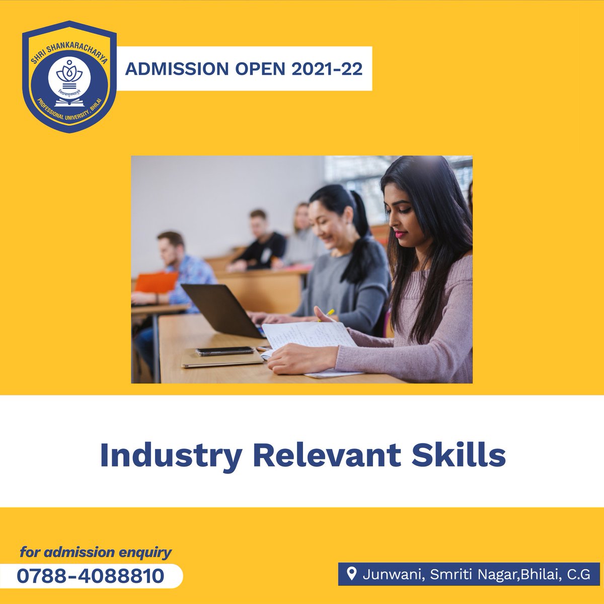official_sspu's tweet photo. Be a #FutureReadyProfessional with the right career choice and education!!

Allow SSPU to give you an industry-related education &amp; prepare you to be a global professional!!
.
📞0788-4088810 for any queries.
.
#career #Chhattisgarh #university #professionals #education https://t.co/1enacRrLgW