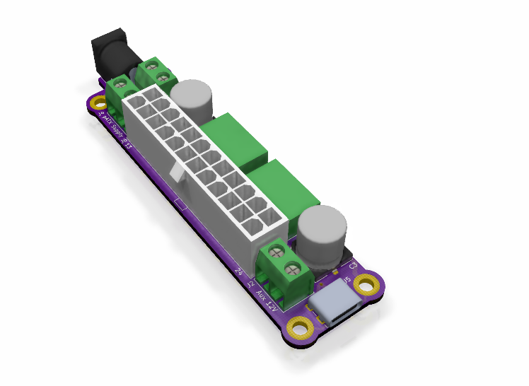 CreatingNull's tweet photo. Designing a little pico-atx breakout board for my DIY NAS #KiCad #OshPark https://t.co/aFzOKmZit6