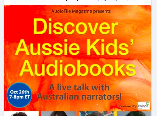 CP_Mgt's tweet image. Join a LIVE talk with Aussie Kids' narrators and @AudioFileMag 
TONIGHT! 7-8 pm EST

Narrators, including CPM's  Emily Wheaton and Laurence Boxhall ,talk about how they make audiobook magic. 

Register at bit.ly/2YMJ5t0

Sponsored by @Bolindaaudio