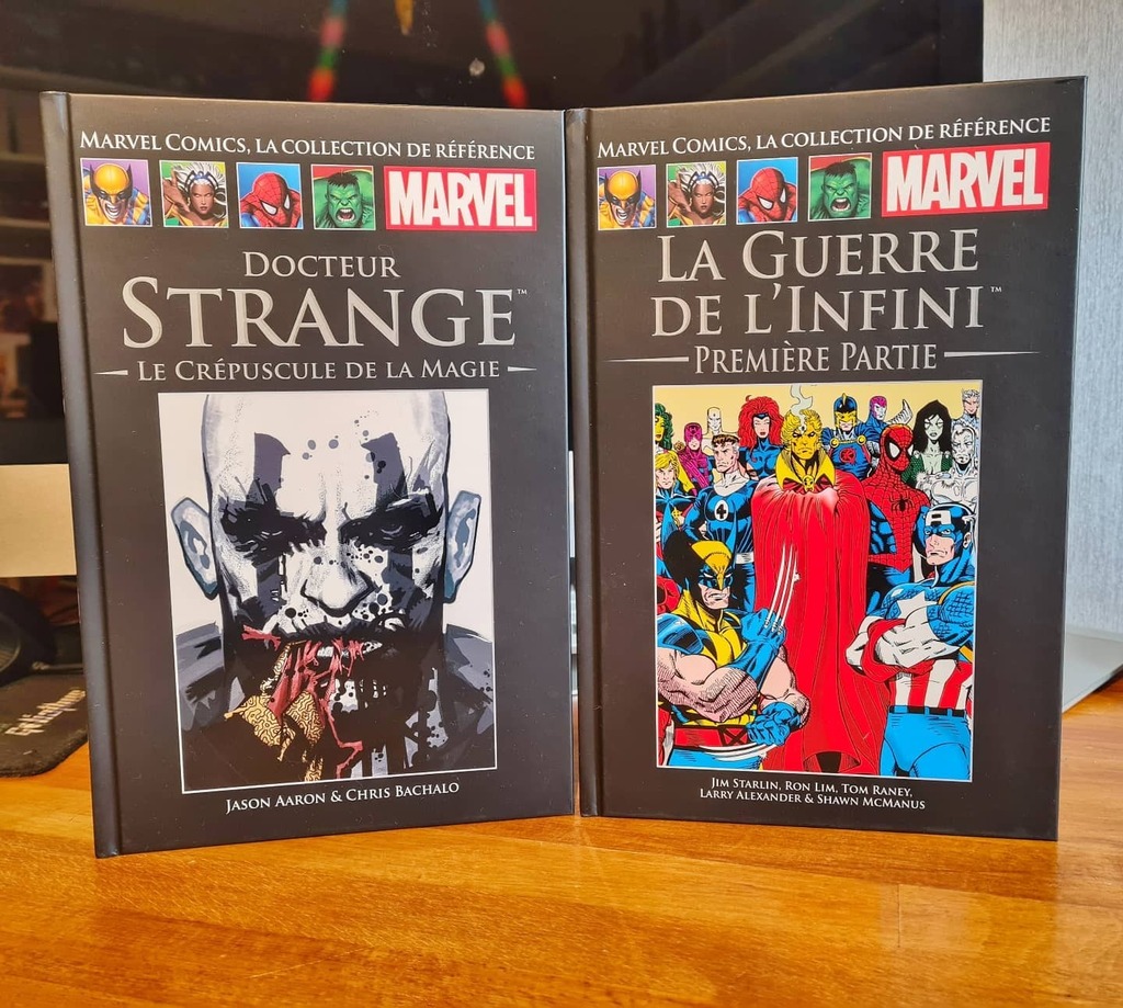 computer_slave's tweet photo. Arrivage #comics : suite de la collection #Marvel de chez #Hachette @hachettefr :
- #DocteurStrange - Le crépuscule de la magie
- La Guerre de l'infini - Première Partie
#Marvel #comics #comicsgeek #comicscollector #comicscollection #strange #DocteurStrange #war #Infinit… https://t.co/AKa87OQHT0