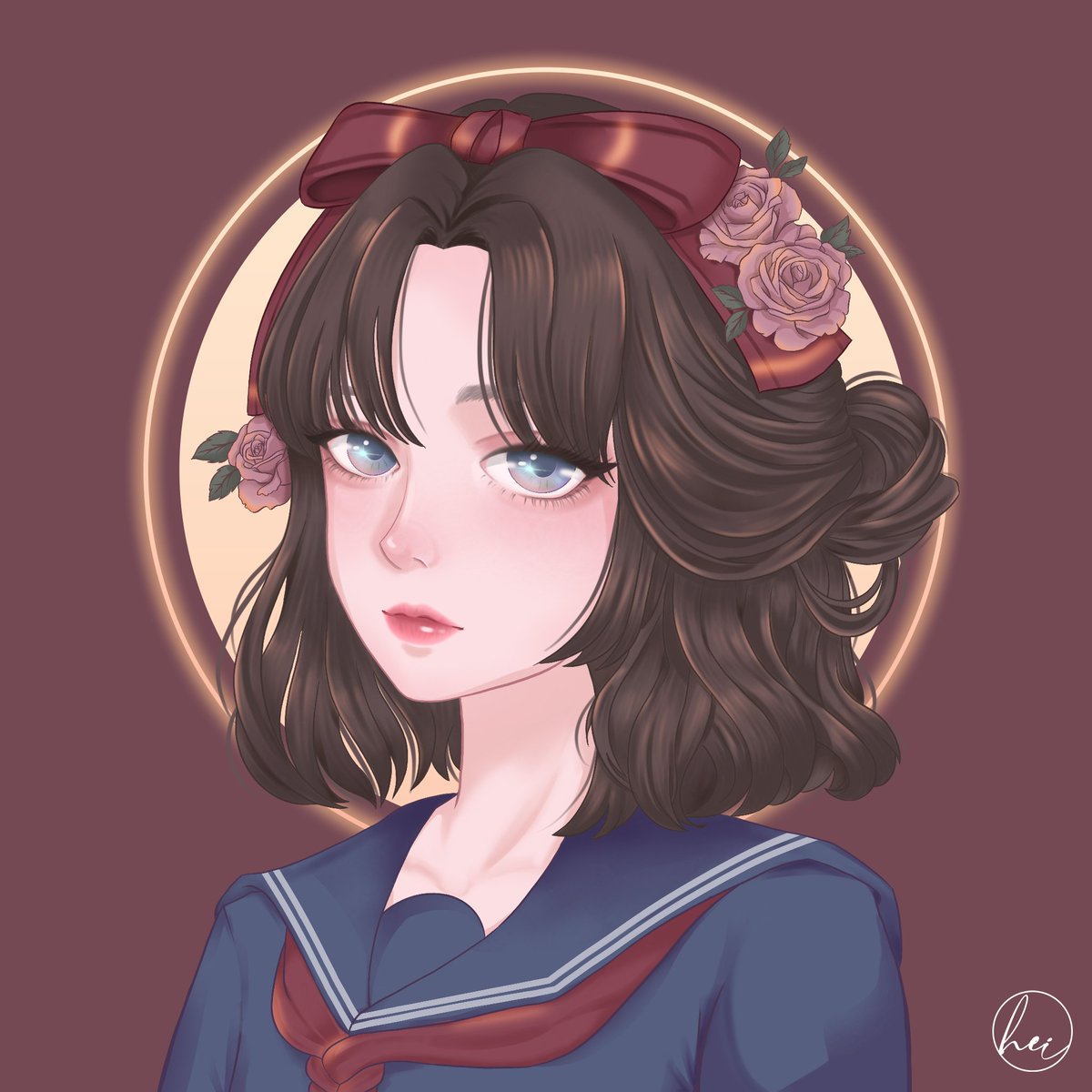 heichanart's tweet photo. finally had the time to draw the pfp that i want. been working non-stop the past few weeks. 

♥️ https://t.co/rj1t2RlMRp