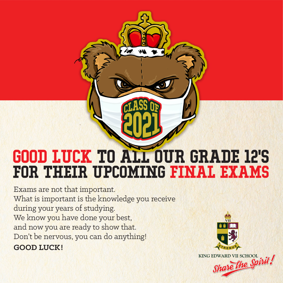 KingEdVIISchool's tweet photo. To the Class of 2021, Good Luck for your upcoming final exams.
The finish line is now insight and we know that you have got this.
#classof2021 #redexcellence #matric2021 https://t.co/1VMGoB13TR