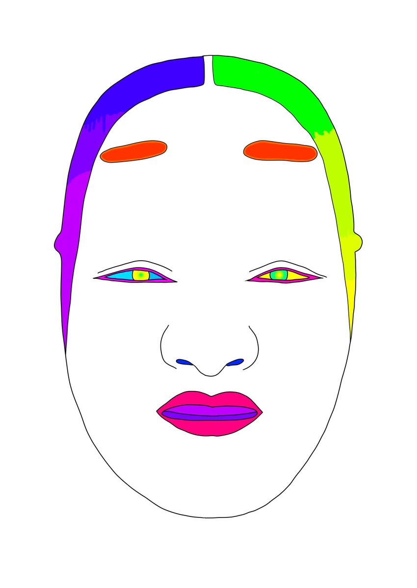 まさとう 絢爛能面 Illustration イラスト 変な絵 Doodle キャラクター イラスト好きな人と繋がりたい 創作 絵描きさんと繋がりたい