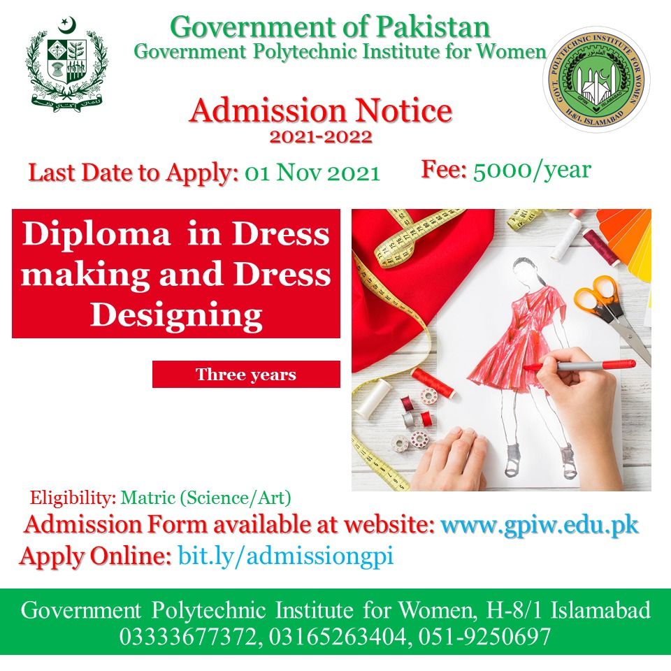 nousheennoor2's tweet photo. #freelancing
#cloudcomputing
#gpiw
#addmissions
For women, Govt. Funded three year Technical diploma courses admission open at Government Polytechnic Institute for women H-8/1 Islamabad
Fee: 5000 per year
Last date: 1-Nov--2021
https://t.co/lG8i3yby6P https://t.co/exjzJOBL7R