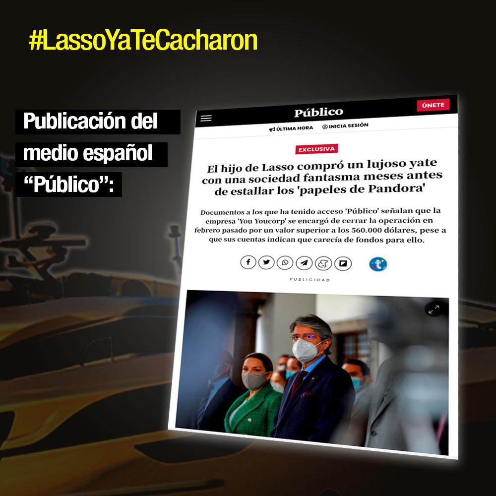 #Urgente 🛑 | Importante diario Español revela los negocios de “Pandora Papers” del Banquero & Magnate #OffShore en España. #LassoYateCacharon