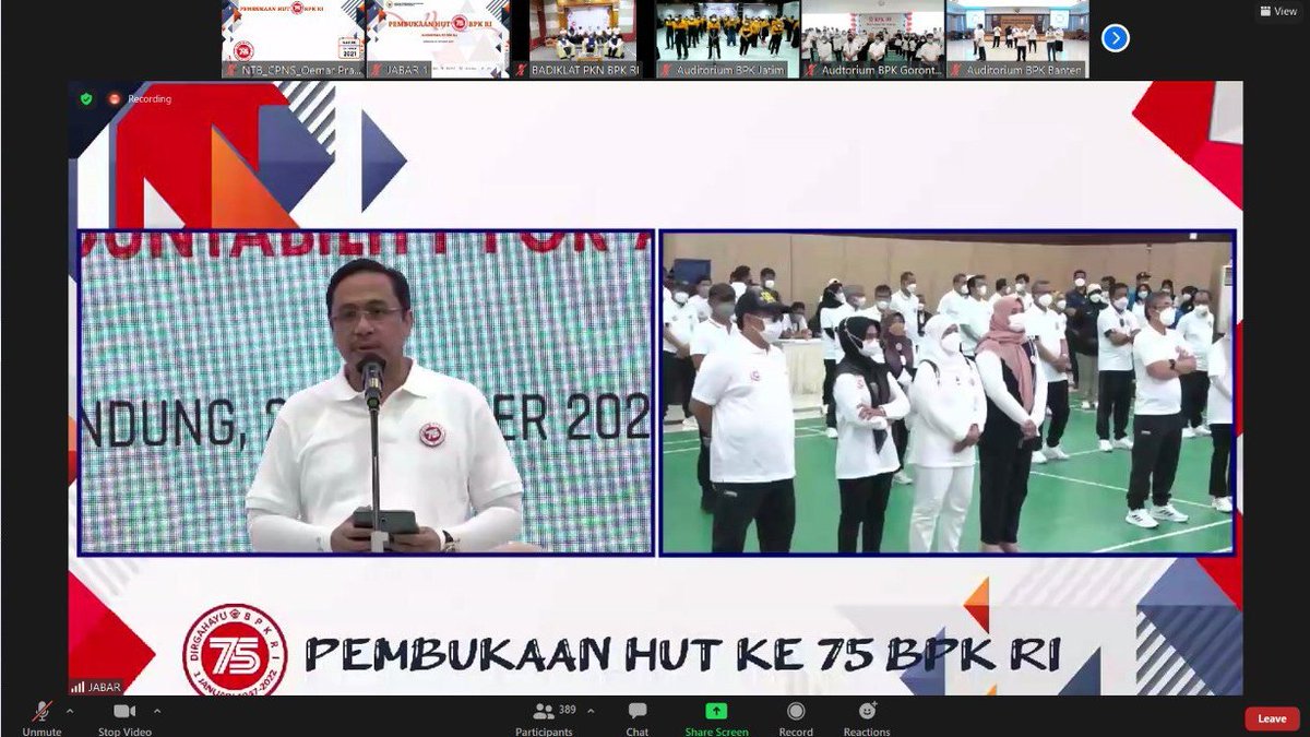bpkrintb's tweet photo. BPK Perwakilan Provinsi Nusa Tenggara Barat (NTB) mengikuti acara Pembukaan Rangkaian Peringatan HUT BPK RI KE 75 pada Selasa (26/10/2021). Acara ini dilaksanakan di Kantor Perwakilan Jawa Barat dan diikuti oleh seluruh pegawai BPK secara virtual
 #bpkrintb #bpktangguh #hutbpk75 https://t.co/asMd2Dj7iD