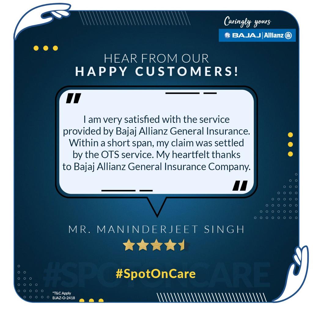 bajajgeneral's tweet photo. We’re grateful for the trust you’ve placed in us. This keeps us motivated.
#CaringlyYours #SpotOnCare #MotorOnTheSpot #MotorOTS #ContactlessCare https://t.co/RiYlFoys6I