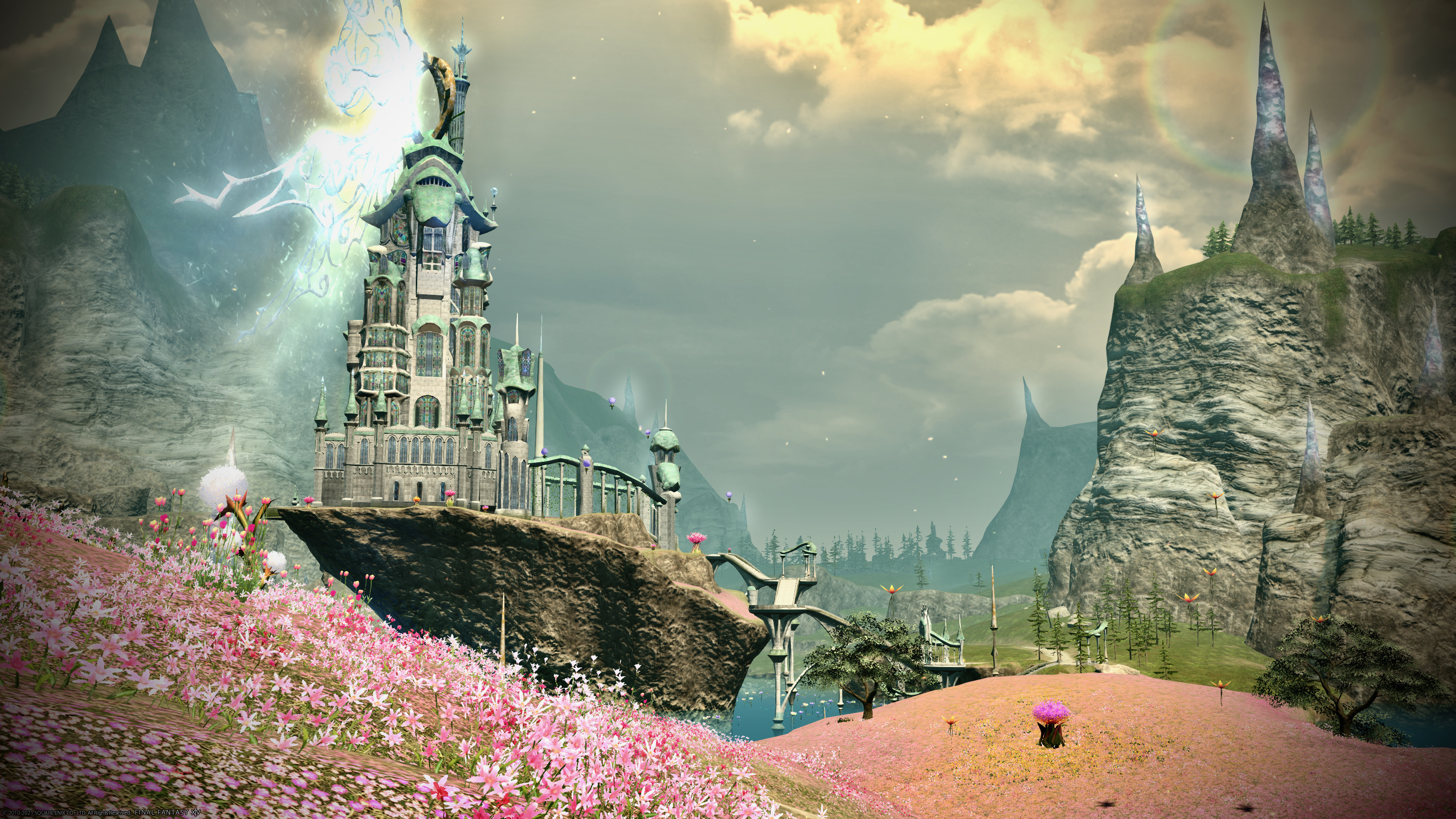 坂口博信 このクリスタルのような岩にでている丸い虹にもやられた よいですね 背景デザイン Ff14 Ffxiv T Co Lcohyviuzv Twitter