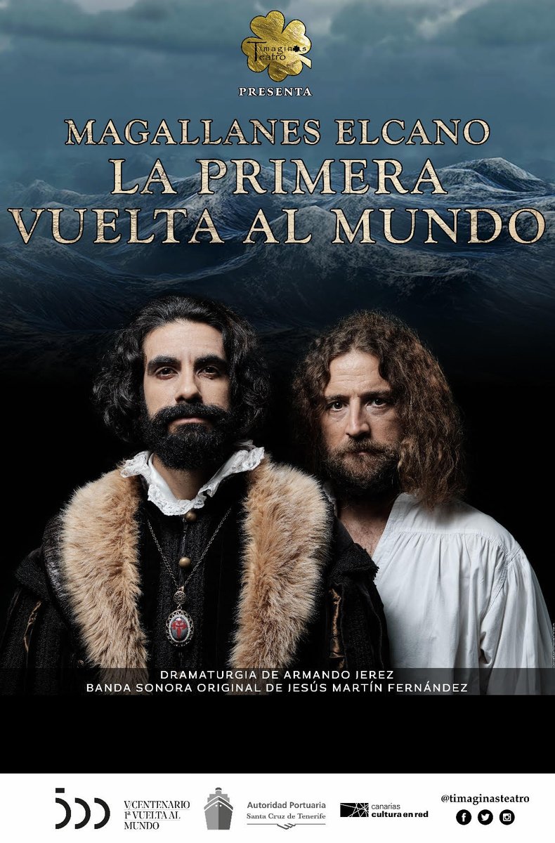 vcentenario_'s tweet photo. TEATRO 🎭 "Magallanes-Elcano. La primera vuelta al mundo" es una obra de la compañía @timaginasteatro que se puede ver próximamente en #Tenerife #GranCanaria y #Madrid ➡ https://t.co/7ZURdQtv7Y
#ProyectoVCentenario https://t.co/xy9Q1LdbFb