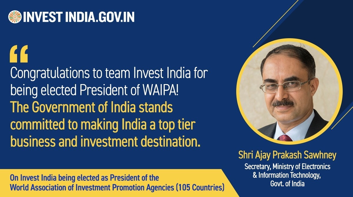investindia's tweet photo. #WorldTrustsIndia 

Thank you for your kind words, Sir. 

We are committed to making #NewIndia a preferred investment destination!

#ThankYouPMModi #NewIndiaForANewDecade #InstitutionsOfExcellence #WAIPA #WIC21 @WAIPAorg @AshwiniVaishnaw @SecretaryMEITY https://t.co/GTz90eh65U