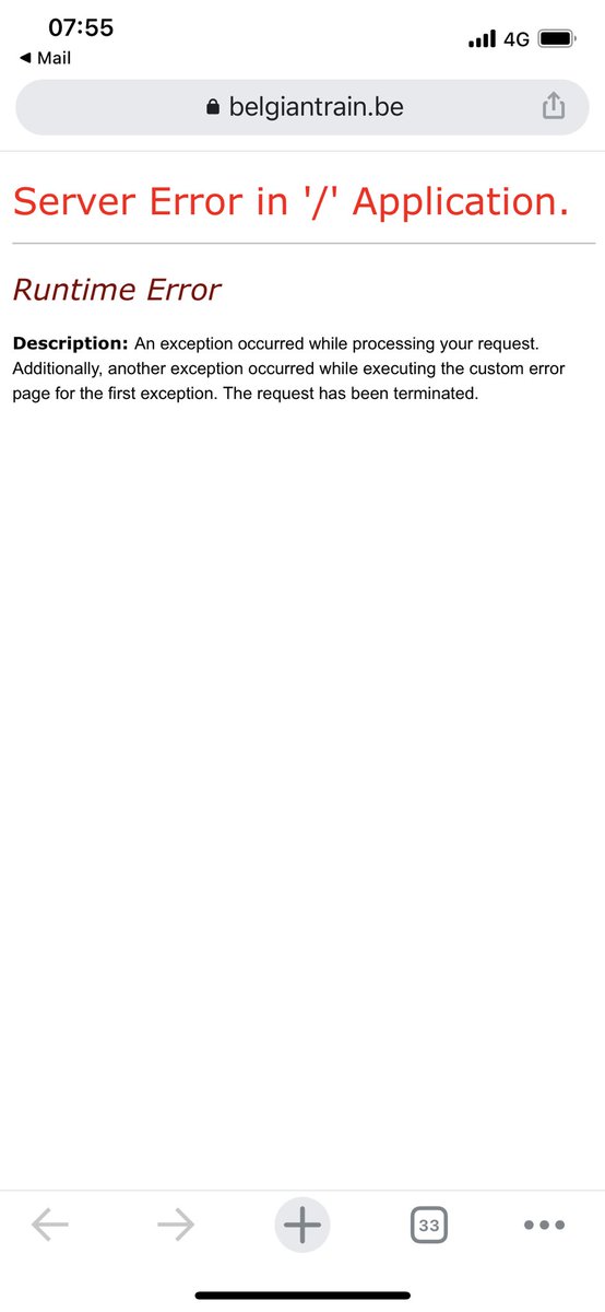 Trying the new app from <a href="/SNCB/">SNCB</a> and the Ux is unfortunately not better, at least in the onboarding. Exception on exception leaves me At the edge of a cliff 😩. Close, restart and 🤞