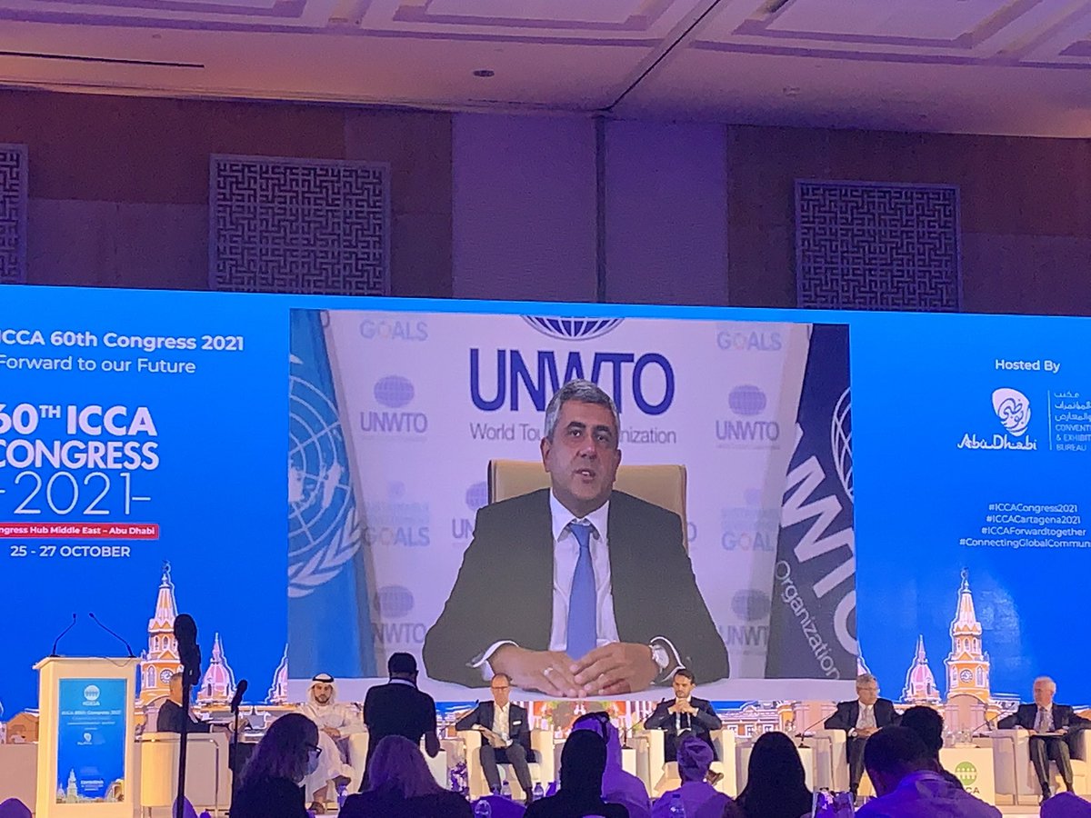ICCAMEAST's tweet photo. Live Local session in ICCA ME hub in Abu Dhabi kick starts with HE Al Shaiba, Anita Mendiratta, Terry Daly, Steen Jakobsen, Julien Munoz, Samir Tabbah and Gerald Lawless discussing the “Future of Travel and Tourism” https://t.co/gMx8bxYeHt