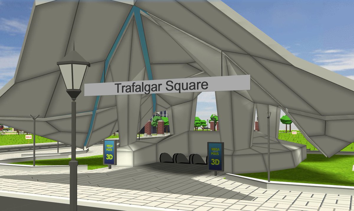 MCP_HQ's tweet photo. Hop aboard the subway and head to the brand new Trafalgar Square metro station in #ETH #District141 @MegaCryptoPolis constructed by @BlueChip_NFT. Plenty of open land nearby for land developers looking to setup shop in next door to the subway! https://t.co/ensr2ApsmN