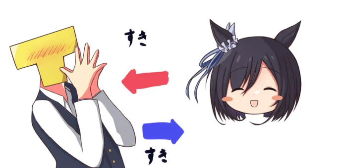 ぼくの脳内での
エイシンフラッシュとトレーナーの
複雑な関係性をわかりやすくしてました。 